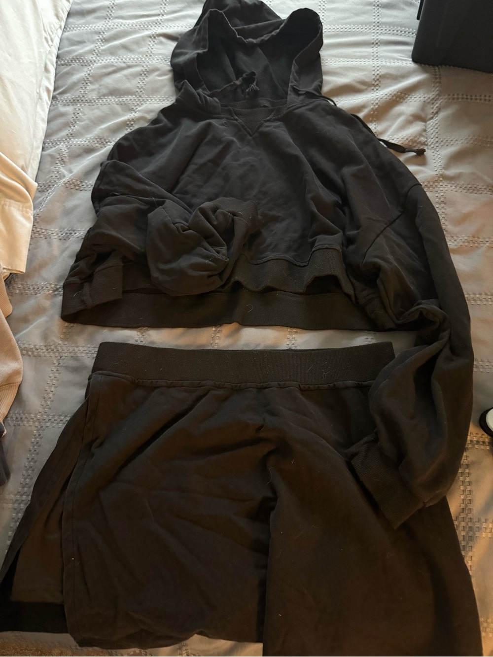 Bella Canvas Black Hoodie And Skort